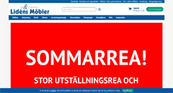 Desktop Screenshot of lidensmobler.se