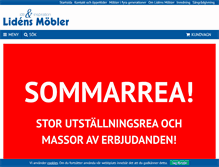 Tablet Screenshot of lidensmobler.se